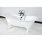 Aqua Eden Clawfoot Bathtubs, 71.63 L, 29.75 W, White, Cast Iron VCT7DS7231NLW - alternate 3